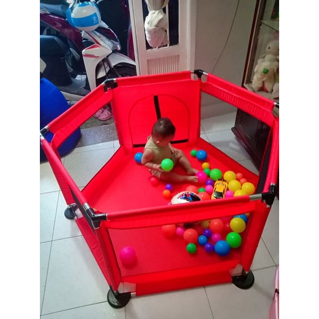 Quây Cũi lục giác , Quây BóNg Tặng 10 Quả bóng