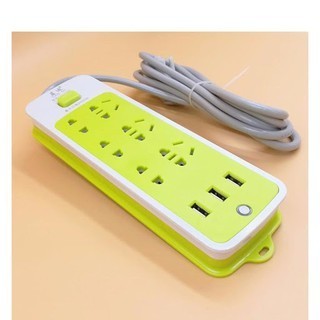 Ổ cắm điện 6 phích cắm 3 cổng usb tiện dụng