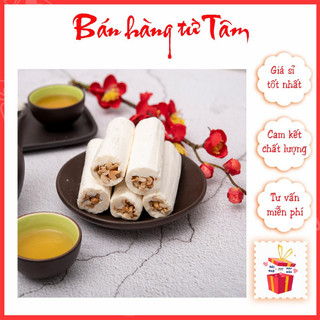  Kẹo dồi lạc gia truyền Vinabisca thơm ngon làm quà tết - Kẹo kéo tuổi thơ đặc sản Nam Định - ăn vặt 