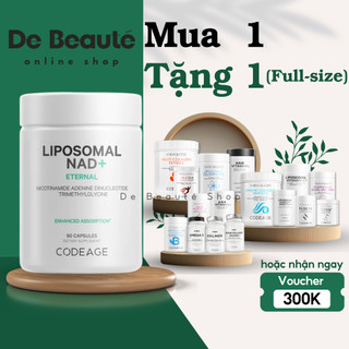 Viên uống nad+ trẻ hóa, tăng cường sức khỏe và kéo dài tuổi thọ codeage liposomal nad+ 60 viên