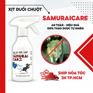 Xịt đuổi chuột Samurai care-Hương bạc hà-Đuổi chuột hiệu quả cho xe ô tô [HÀNG NỘI ĐIA NHẬT]