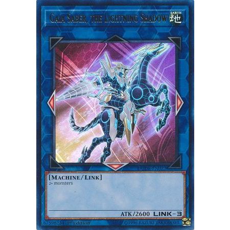 [ GGSTORE ] [ Bài Yugioh Chính Hãng ] Gaia Saber, the Lightning Shadow - DUDE-EN022 - Ultra Rare 1st
