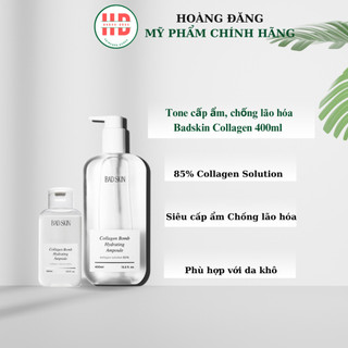 (#badskin) Nước hoa hồng BadSkin Collagen BOMB Hydrating Ampoule 400ml