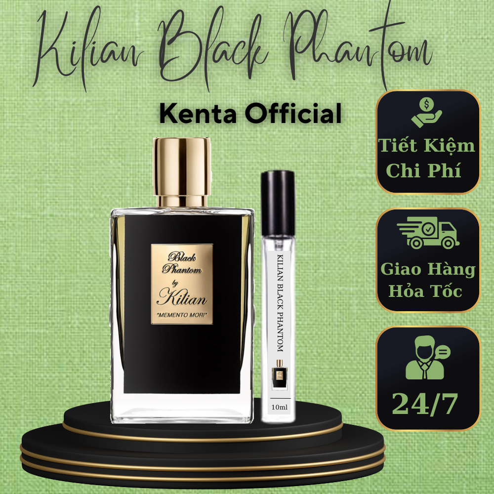 Nước hoa nam nữ Kilian Black Phantom chiết 10ml bí ẩn quyến rũ tinh tế - Kenta_store