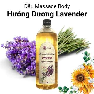 Dầu Massage Body Hương Lavender 1000ml Trơn Tay, Mùi Thơm Thư Giãn Dễ Chịu, Chất Lượng Chuẩn Spa 5 Sao, Dễ Sử Dụng