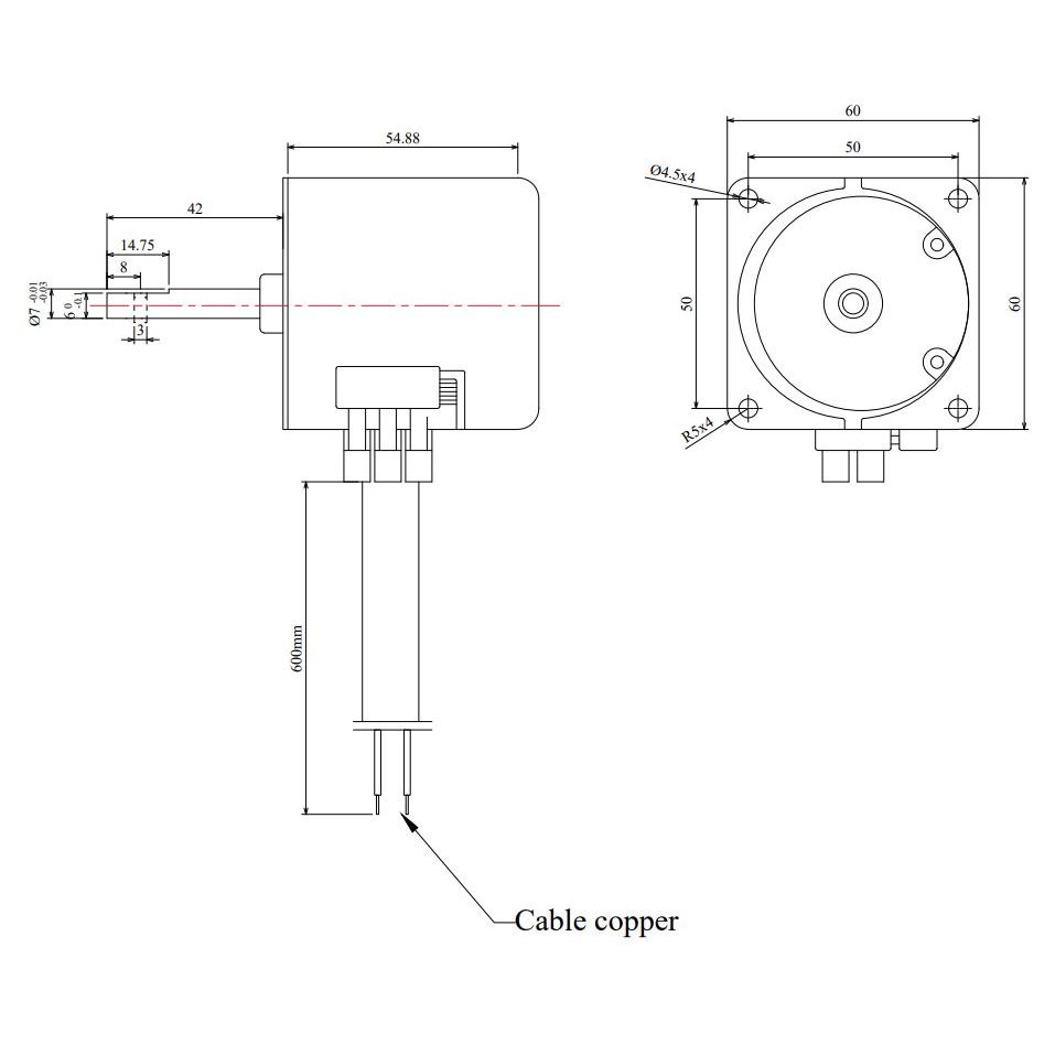 Motor giảm tốc 30v/ phút 14w