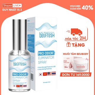  Xịt khử mùi toàn thân, lăn khử mùi BEUFRESH ngăn tiết mồ hôi, hạn chế mùi cơ thể 30ml