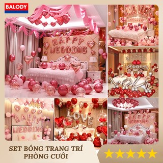 Set bóng trang trí phòng cưới, bóng bay trang trí phòng cưới ]