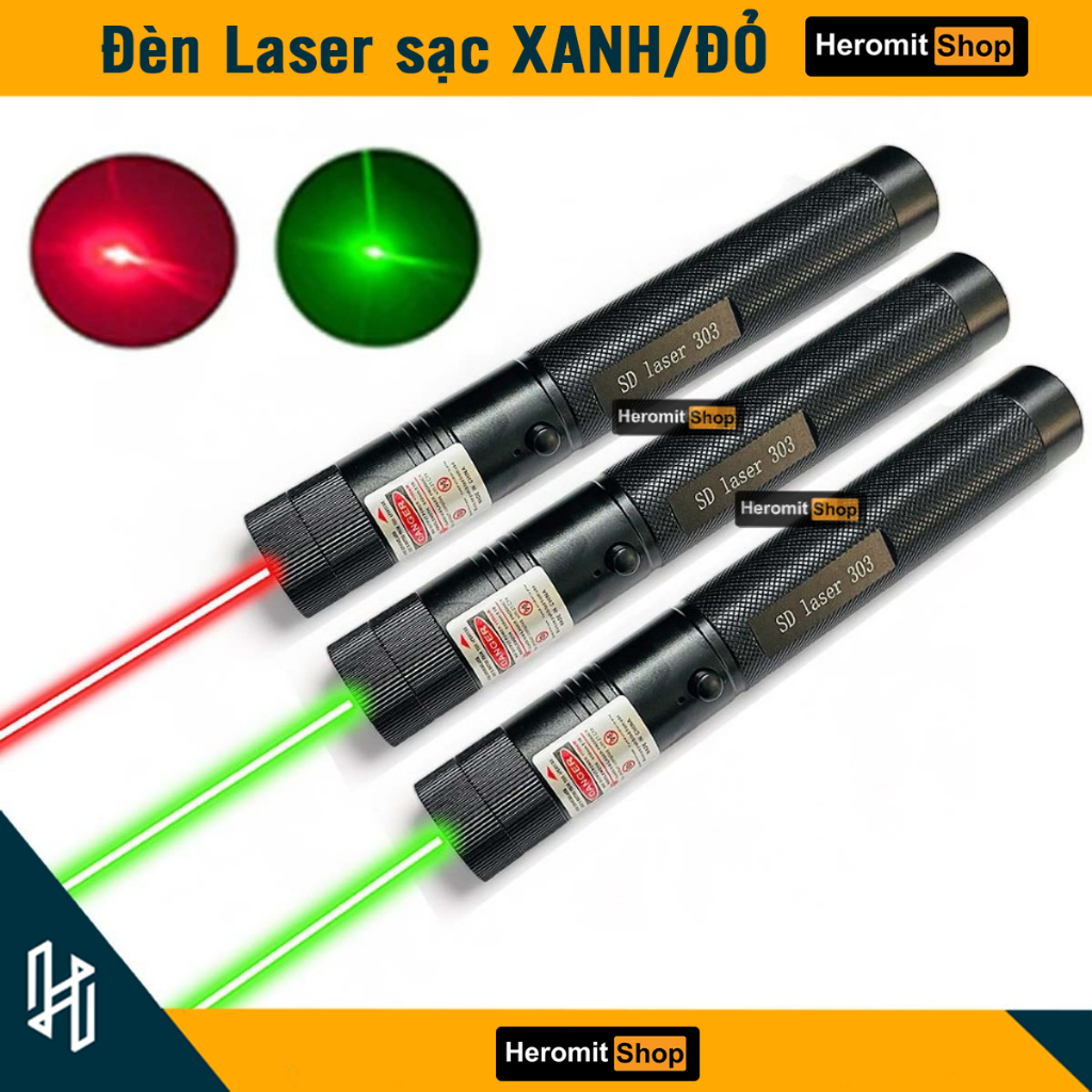 Đèn laze , Bút laser 303 có cổng sạc USB trực tiếp