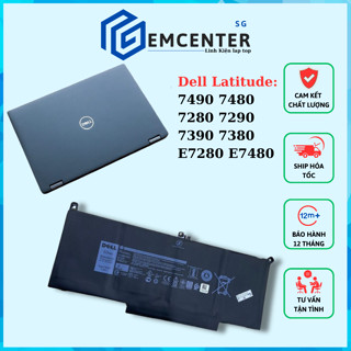 PIN ZIN DELL LATITUDE F3YGT E7490 E7480 7280 7290 7390 7380 E7280 E7480 BATTERY F3YGT DM3WC 2X360WH 7.6V 9G MYJ96 DJ1J0