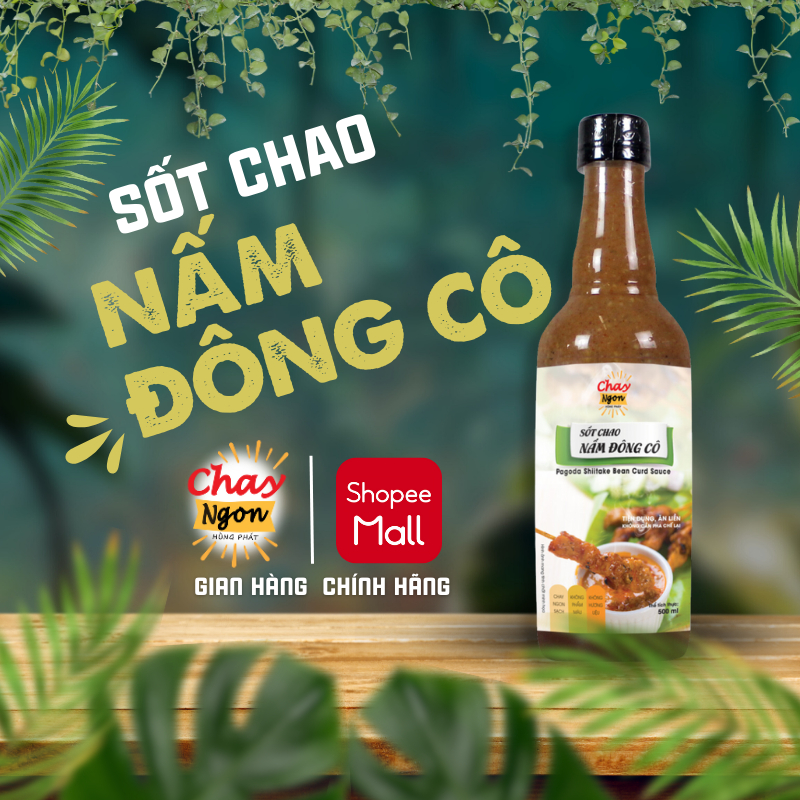 Sốt Chao Nấm Đông Cô CHAY NGON Chai 500ml