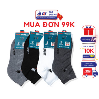 Vớ Tất Nam Cổ Trung Cầu Thủ T&T SOCKS Thoáng Khí Êm Ái Khử Mùi Hôi - NAM251