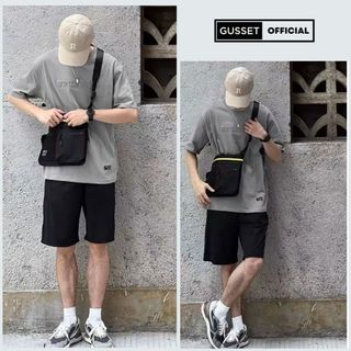 Quần Short Đùi Nam Kaki Dày Dặn GUSSET Thiết Kế Basic Dễ Phối Đồ Lưng Thun Co Giãn Thoải Mái Vận Động