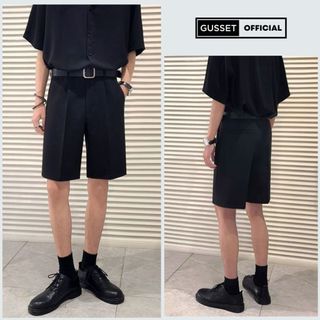Quần Short Nam Ngắn GUSSET Dáng Âu Cạp Cao Thiết Kế Form Regular Fit Phong Cách Hàn Quốc Basic Dễ Phối Đồ