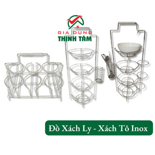 Đồ xách ly inox, xách tô, bưng tô inox