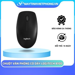 CHUỘT LOGITECH B100 BLACK  (USB)