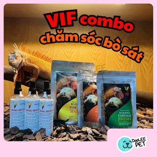 VIF thức ăn iguana và sulcata, xịt sát khuẩn bò sát