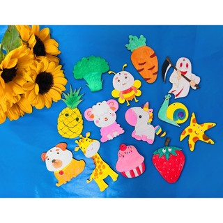Hình gỗ tô màu ngộ nghĩnh dễ thương - hình gỗ tô màu cho bé - hình gỗ tô màu ngẫu nhiên