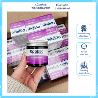 Men vi sinh Phụ nữ Optibac Anh màu tím mẫu mới - 30 viên