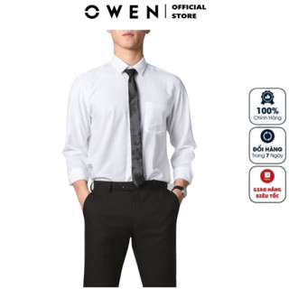 Áo Sơ Mi Trắng Nam OWEN Somi Công Sở Cao Cấp Chất Liệu Sợi Sồi Mềm Mát Nhẹ Thoáng Thấm Hút Tay Ngắn hoặc Dài suông và ôm