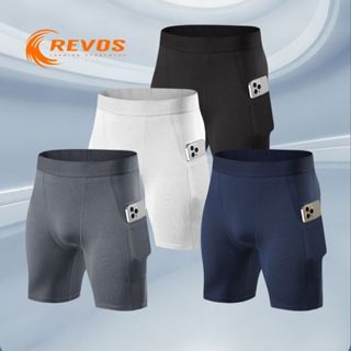 Quần bó cơ chạy bộ, quần combat bóng rổ, quần legging tập gym thể thao, quần đạp xe co giãn thấm hút mồ hôi REVOS KP043