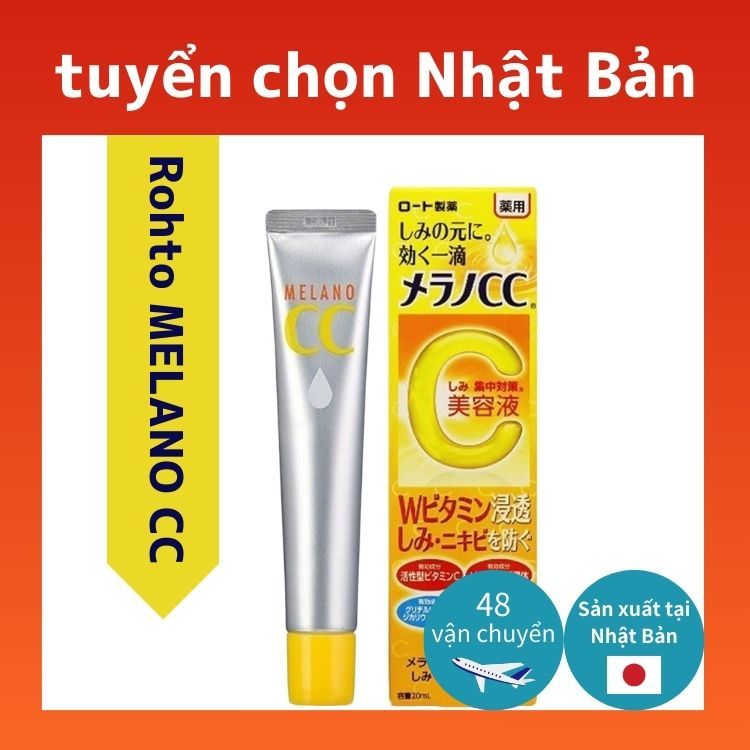 Tinh chất giảm thâm Vitamin C Rohto MELANO CC Intensive Anti-Spot Premium Essence 20ml cô đặc làm sáng da-Vận chuyển trực tiếp từ Nhật Bản