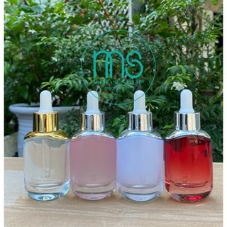 Chai đựng serum Dẹp 30ml cao cấp bóp giọt