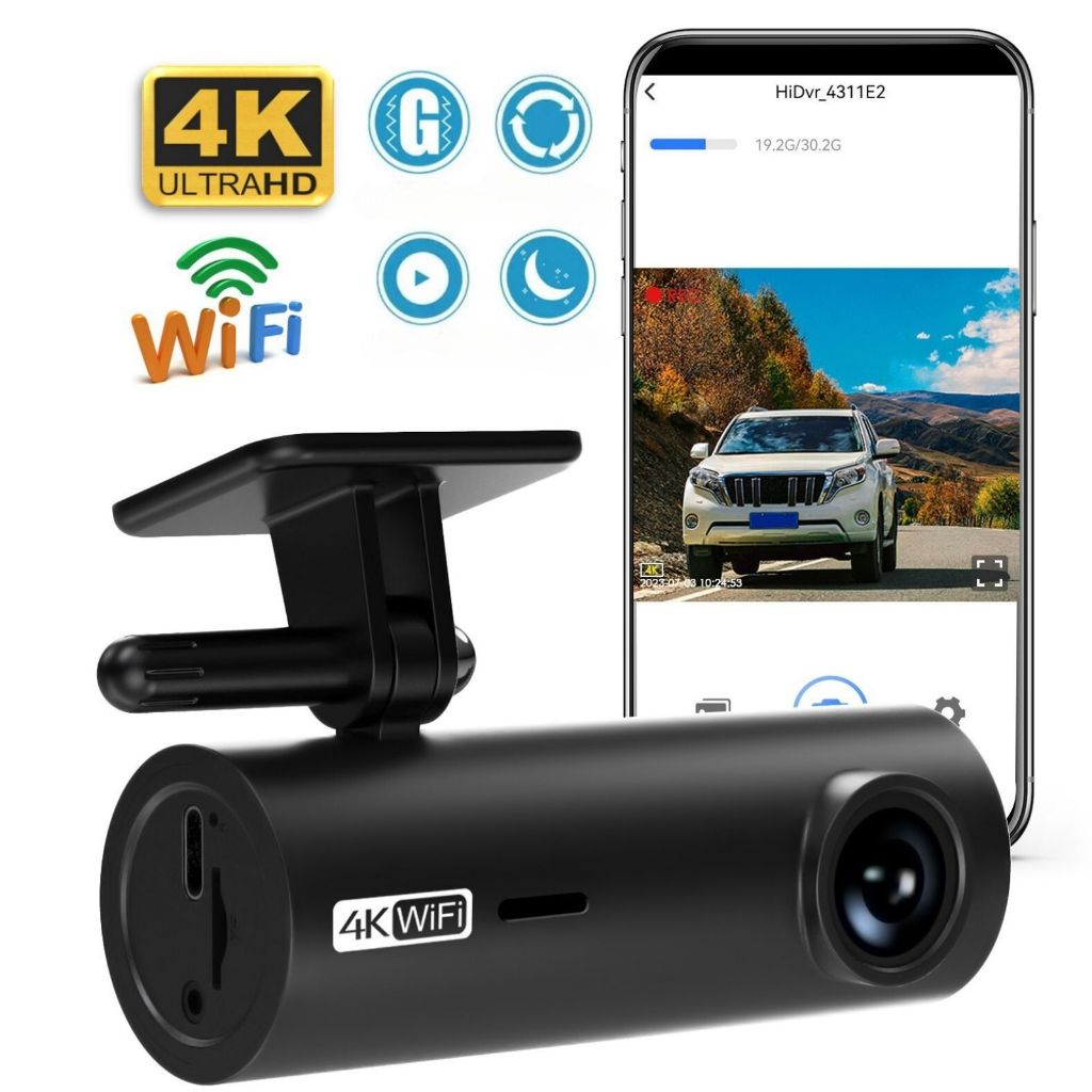 Camera hành trình 4K WiFi không màn hình 2160P HD, Hàng chính hãng BH 12 tháng