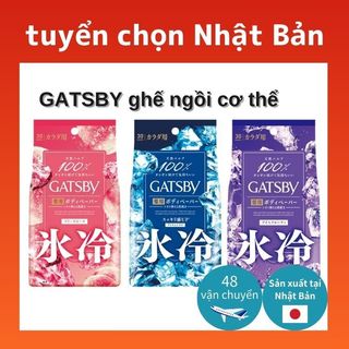 Khăn ướt khử mùi cơ thể mát lạnh GATSBY (30 tờ) Freeze Peach / Ice Citrus / Ice Fruity-Vận chuyển trực tiếp từ Nhật Bản