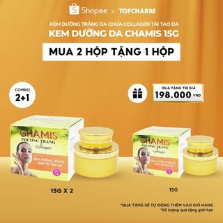 Kem dưỡng trắng da CHAMIS 15g và 35gr - Tinh chất collagen nuôi dưỡng làn da mịn màng căng bóng