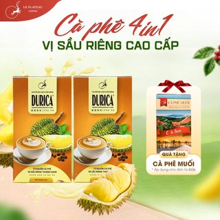 Combo 2 Hộp Cà Phê Sầu Riêng, Cà Phê Loại ĐẶC BIỆT THƠM NGON TIỆN LỢI - DURICA - LE PLATEAU COFFEE