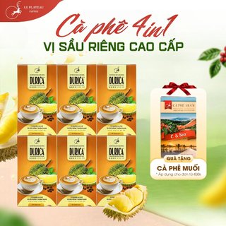 Combo 6 Hộp Cà Phê Sầu Riêng, Cà Phê Loại ĐẶC BIỆT THƠM NGON TIỆN LỢI - DURICA - LE PLATEAU COFFEE