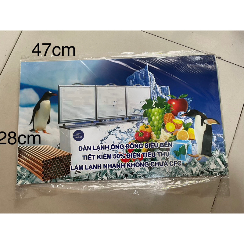 tem dán tủ đông
