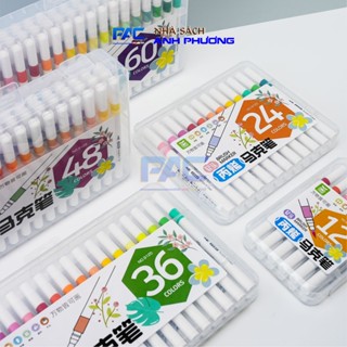 [HỎA TỐC] Bút màu Acrylic Marker Đầu Cọ Brush 9125 Viết Được Trên Nhiều Vật Liệu, Không Lem Giấy, Bền Màu, Chồng Màu Đượ
