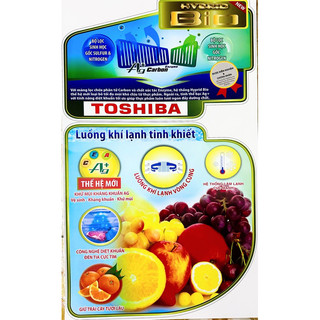 Tem dán tủ lạnh Toshiba - Miếng dán tủ lạnh Toshiba
