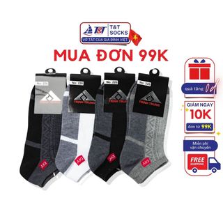 Vớ Tất Nam Cổ Ngắn DIY T&T SOCKS Basic Nhiều Màu Thoáng Khí Êm Ái Khử Mùi - NAM226