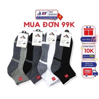 Vớ Tất Nam Cổ Lỡ DIY T&T SOCKS Basic Nhiều Màu Thoáng Khí Êm Ái Khử Mùi - NAM409