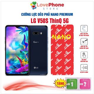 Cường lực LG V50 ThinQ 5G / V50S ThinQ dẻo phủ Nano Premium chống xước bảo vệ màn hình - Love Phone