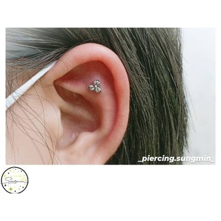Khuyên tai khuyên môi xỏ khuyên Titanium
