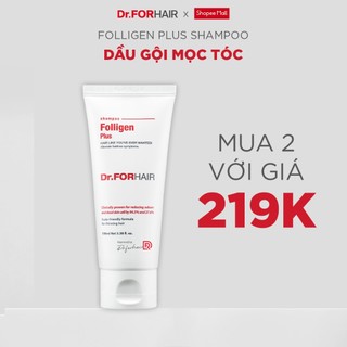 Dầu gội đầu hỗ trợ mọc tóc, giảm rụng, giảm ngứa làm sạch da đầu và phồng tóc Dr.FORHAIR Folligen Plus Shampoo 100ml.