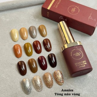 Sơn gel Tone Tông Nâu Vàng Annies chính hãng lẻ màu