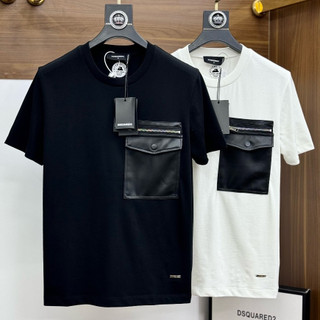 [ Hàng Chuẩn ] Áo phông T-shirt Dsquared2 phối túi da ngực khóa ZIP LA on web