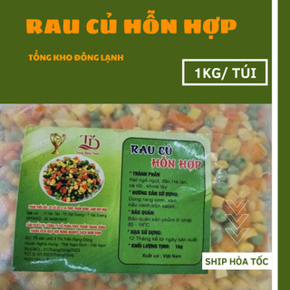 Rau củ hỗn hợp - túi 1kg/ túi