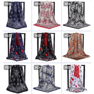 Khăn vuông, khăn bandana choàng size 90x90cm chất liệu Polyeste.