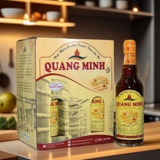 Thùng 6 chai 500ml 50 độ nước mắm cá cơm truyền thống Quang Minh Cà Ná-Ninh Thuận