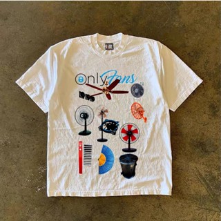 Áo Phông Nam Nữ Phối Hình Quạt Only Fans Phong Cách Trẻ Trung Cá Tính, Chất Vải Cotton Khô Mềm Mịn Thấm Hút Mồ Hôi Tốt