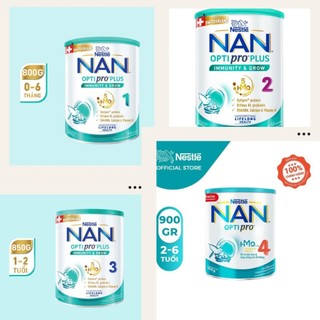 Sữa bột Nestle NAN OPTIPRO PLUS 1 2 3 4 (850g/1.5kg) 5HMO date 2025