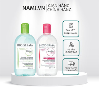 Nước tẩy trang bioderma chính hãng cho da dầu mụn, nhạy cảm 500ml nội địa pháp