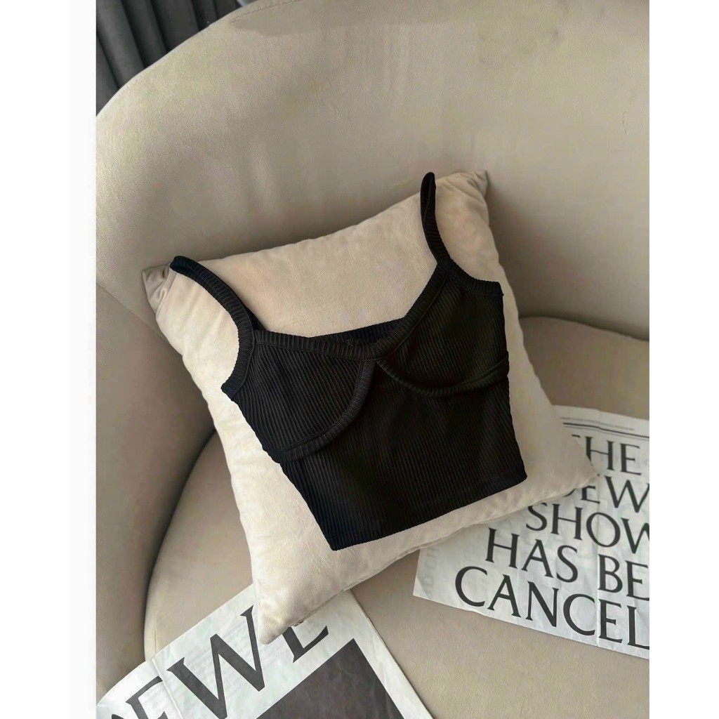 Áo 2 Dây Tăm Nữ Chất Cotton Dày Dặn Viền Ngực Croptop Lên Form Cực Đẹp Tôn Dáng Chị Em Mặc Đi Biển Đi chơi Siu Xinh | BigBuy360 - bigbuy360.vn