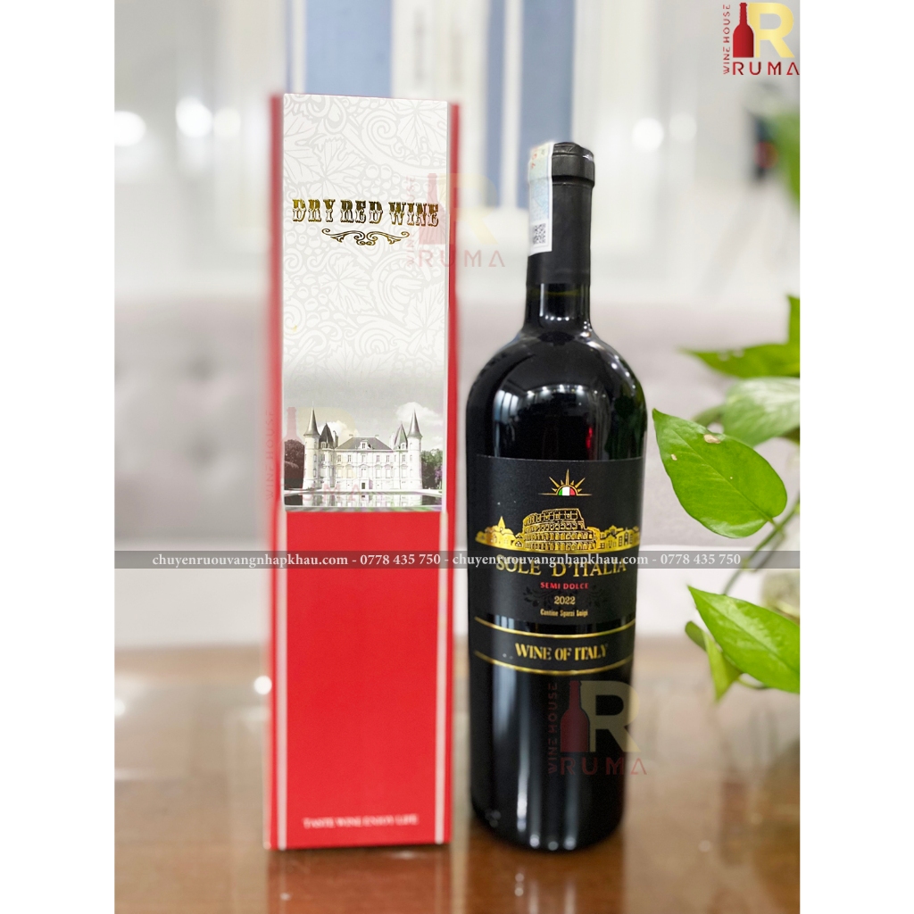 Rượu vang ngọt Ý Sole D'Italia Semi nhập khẩu chính hãng